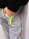 Спортивні штани для хлопчика з принтом світло-сірі | 6757492 | фото 6