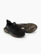 Чорні текстильні кросівки на шнурівці | 6757816 | фото 2