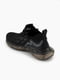 Чорні текстильні кросівки на шнурівці | 6757816 | фото 4