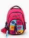 Рюкзак шкільний, баф та брелок рожевий | 6757845 | фото 2