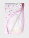 Пелюшка "Непромокашка" (50 х 70 см) рожева в принт  | 6757232 | фото 4