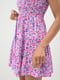 Сукня рожева в квітковий візерунок | 6757252 | фото 4