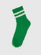 Шкарпетки зелені в смужку | 6757261 | фото 2