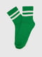 Шкарпетки зелені в смужку | 6757261 | фото 3