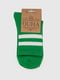 Шкарпетки зелені в смужку | 6757261 | фото 4