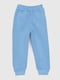 Спортивні штани блакитні з принтом | 6757384 | фото 2