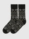 Шкарпетки чорні з принтом | 6757690 | фото 3