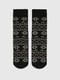 Шкарпетки чорні з принтом | 6757690 | фото 5