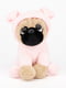М'яка іграшка Мопс в одязі рожева (20 см) | 6758087 | фото 2