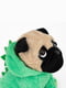 М'яка іграшка зелена Мопс в одязі (20 см) | 6758198 | фото 3