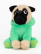 М'яка іграшка зелена Мопс в одязі (20 см) | 6758198 | фото 4
