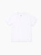 Біла бавовняна футболка з круглим вирізом | 6758870
