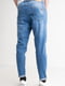 Блакитні звужені джинси з потертостями | 6764157 | фото 3