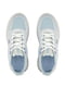 Блакитні текстильні кросівки на рельєфній підошві | 6764370 | фото 4