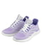 Фіолетові текстильні кросівки на рельєфній підошві | 6764372 | фото 2