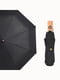 Зонт черный складной с деревянной ручкой полный автомат | 6764374 | фото 2