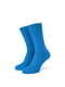 Шкарпетки блакитні з полосою з мерсирізованого хлопку | 6764561 | фото 2
