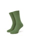 Шкарпетки зелені Loden ribbed з полосою з мерсирізованого хлопку | 6764562 | фото 2
