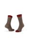 Шкарпетки з чесаної бавовни "соти" коричневі | 6764598 | фото 2