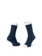Шкарпетки з чесаної бавовни "соти" cинi | 6764599 | фото 2