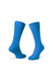 Шкарпетки гладкі з мерсеризованої бавовни блакитні | 6764633