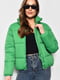 Куртка демісезонна зеленого кольору | 6768761 | фото 2