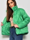 Куртка демісезонна зеленого кольору | 6768782 | фото 2