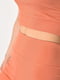 Спортивний персиковий костюм в рубчик: топ і шорти | 6768908 | фото 4