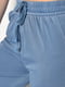 Розкльошені напівбатальні штани блакитного кольору | 6768950 | фото 4