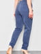 Звужені фіолетові напівбатальні  джинси з еластичним поясом на кулісі | 6768973 | фото 3