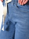 Сині звужені джинси з еластичним поясом на кулісі | 6768982 | фото 4