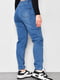 Сині звужені джинси з еластичним поясом на кулісі | 6768995 | фото 3