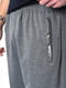 Спортивні сірі штани з бічними кишенями  | 6769013 | фото 4