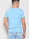 Блакитна футболка з принтом | 6769063 | фото 3