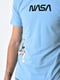 Блакитна футболка з принтом | 6769063 | фото 4