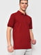 Базова футболка-поло бордового кольору  | 6769082 | фото 2