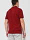 Базова футболка-поло бордового кольору  | 6769082 | фото 3