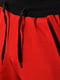Шорти червоні з чорними вставками та бічними кишенями | 6769168 | фото 4