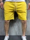 Трикотажні жовті шорти з необробленими краями | 6769174 | фото 2