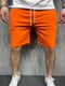 Трикотажні помаранчеві шорти з необробленими краями | 6769175 | фото 2