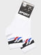 Шкарпетки спортивні білого кольору з принтом | 6769210