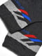 Шкарпетки спортивні темно-сірого кольору розмір з принтом | 6769213 | фото 2
