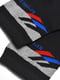 Шкарпетки спортивні чорного кольору з принтом | 6769216 | фото 2