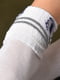 Шкарпетки спортивні білого кольору з принтом | 6769222 | фото 3