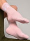 Шкарпетки спортивні рожевого кольору з принтом | 6769226 | фото 2