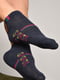 Шкарпетки спортивні темно-сірого кольору з принтом | 6769229 | фото 2