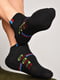 Шкарпетки спортивні чорного кольору з принтом | 6769230 | фото 2