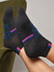 Шкарпетки спортивні темно-сірого кольору з принтом | 6769236 | фото 2