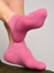 Шкарпетки спортивні темно-рожевого кольору розмір 36-40 | 6769252 | фото 2