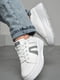 Кросівки білого кольору на шнурівці | 6769270 | фото 2